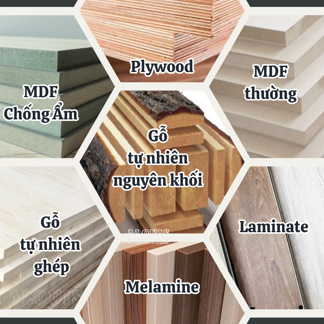 Các loại vật liệu gỗ làm nội thất thường được sử dụng hiện nay