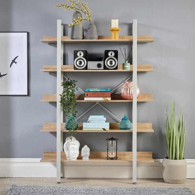 Kệ đa năng 5 tâng khung sắt đợt gỗ GIA TRƯỜNG AN