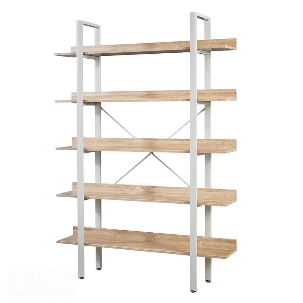 Kệ đa năng 5 tâng khung sắt đợt gỗ GIA TRƯỜNG AN