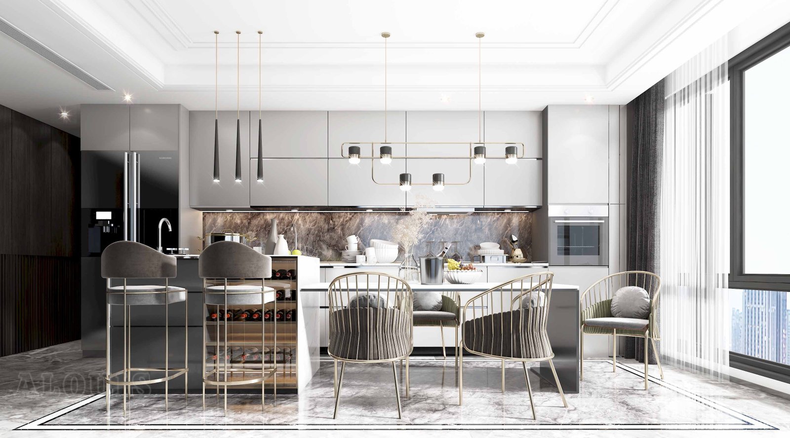 Tủ bếp đẹp GIA TRƯỜNG AN chuyên thi công tủ bếp đẹp