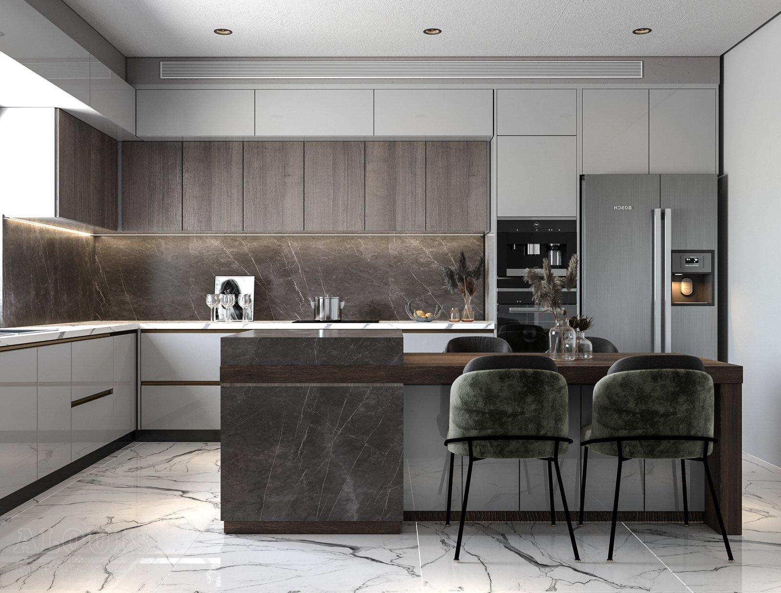 Tủ bếp đẹp GIA TRƯỜNG AN chuyên thi công tủ bếp đẹp