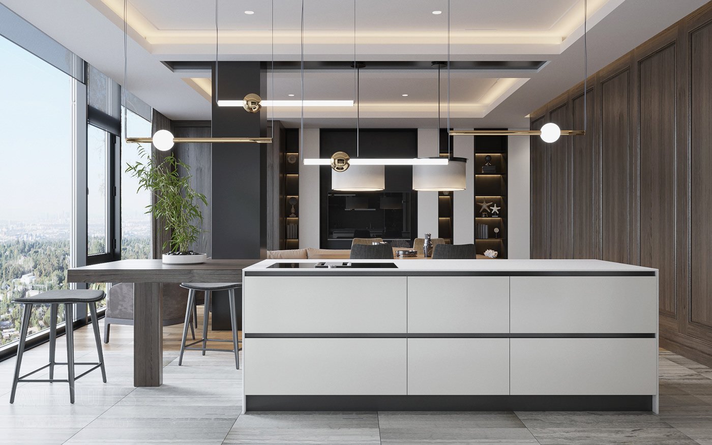 Tủ bếp đẹp GIA TRƯỜNG AN chuyên thi công tủ bếp đẹp