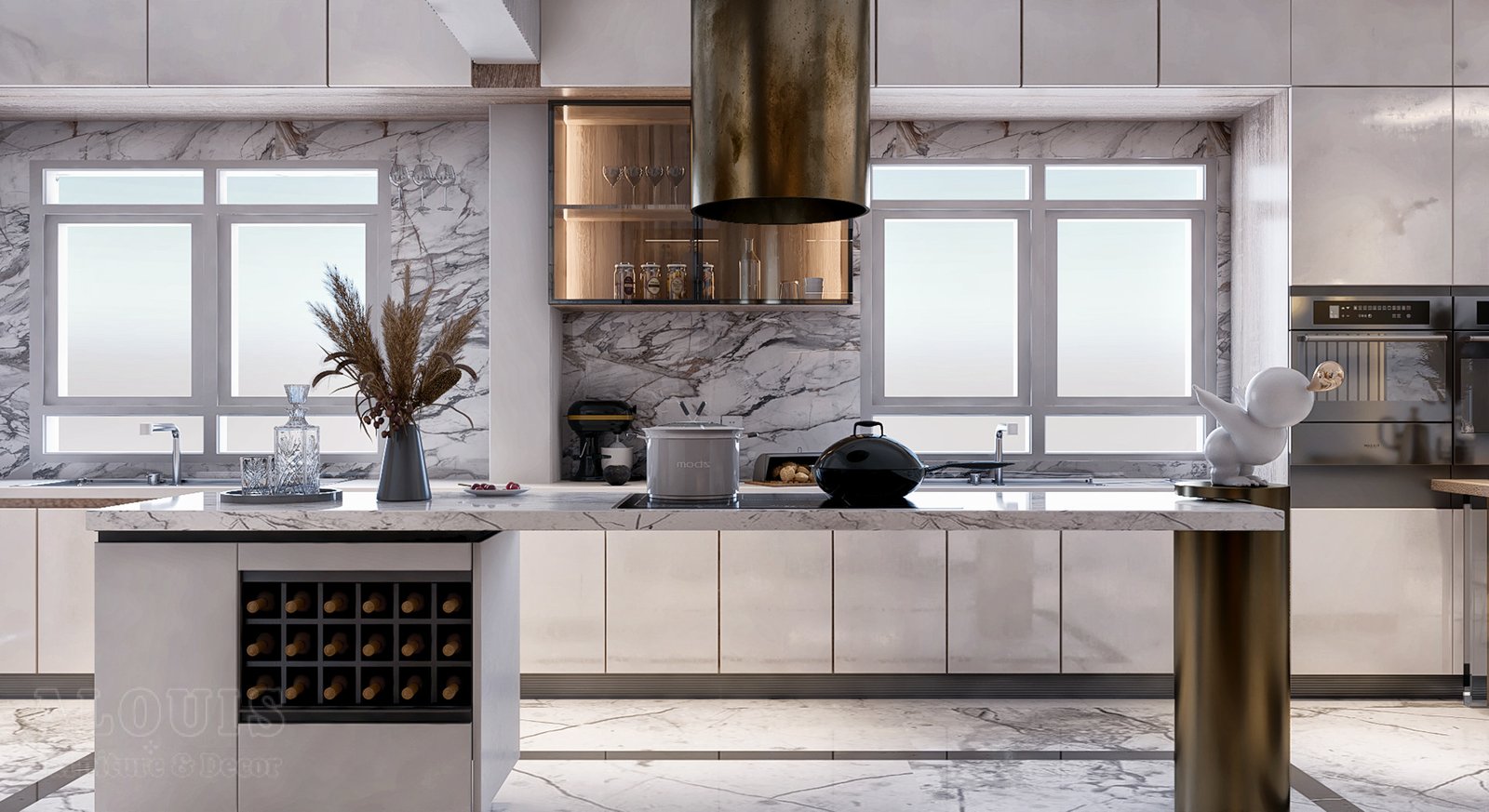 Tủ bếp đẹp GIA TRƯỜNG AN chuyên thi công tủ bếp đẹp