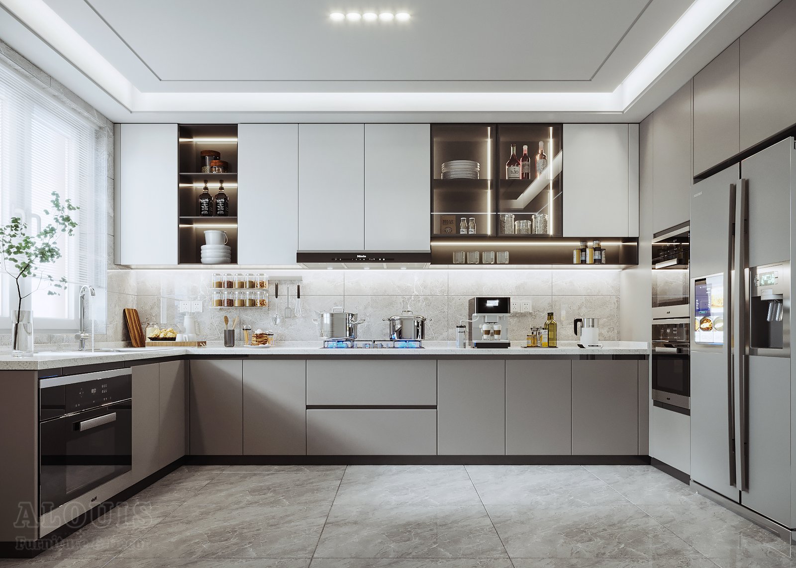 Tủ bếp đẹp GIA TRƯỜNG AN chuyên thi công tủ bếp đẹp