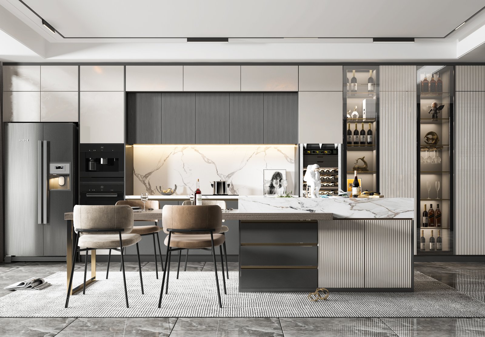 Tủ bếp đẹp GIA TRƯỜNG AN chuyên thi công tủ bếp đẹp