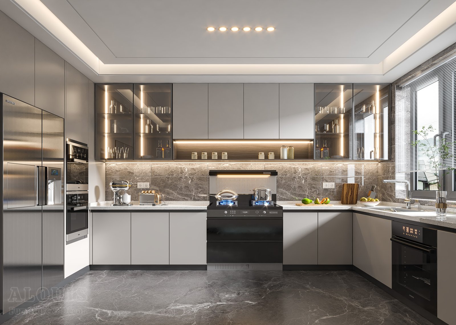 Tủ bếp đẹp GIA TRƯỜNG AN chuyên thi công tủ bếp đẹp