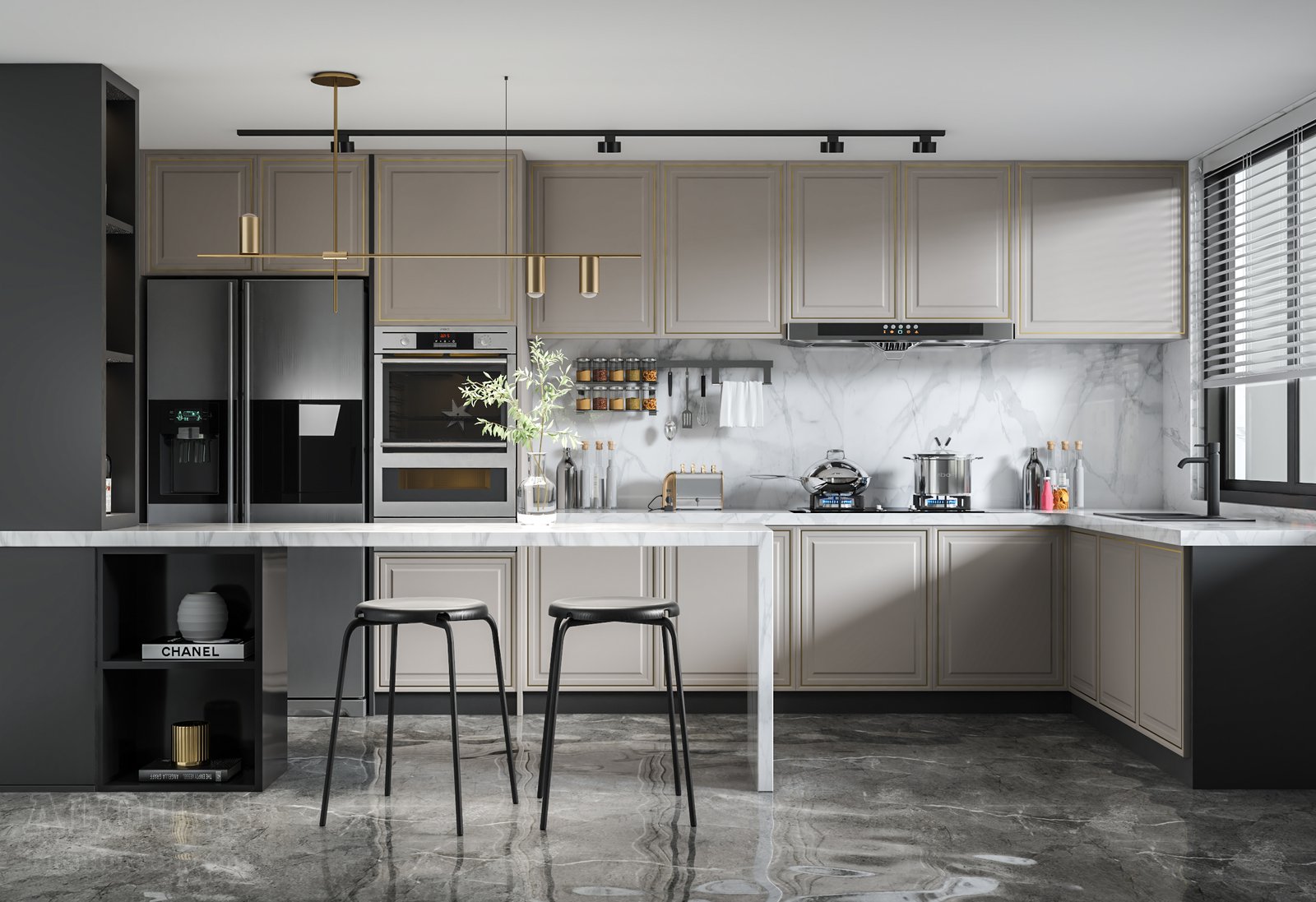 Tủ bếp đẹp GIA TRƯỜNG AN chuyên thi công tủ bếp đẹp