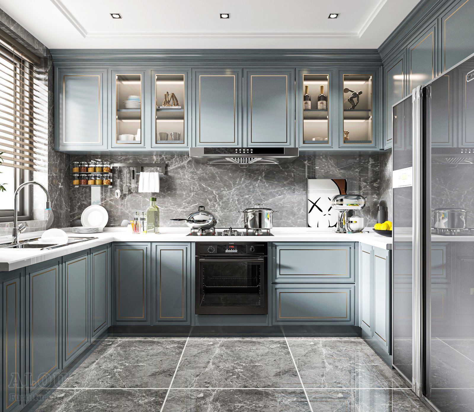 Tủ bếp đẹp GIA TRƯỜNG AN chuyên thi công tủ bếp đẹp