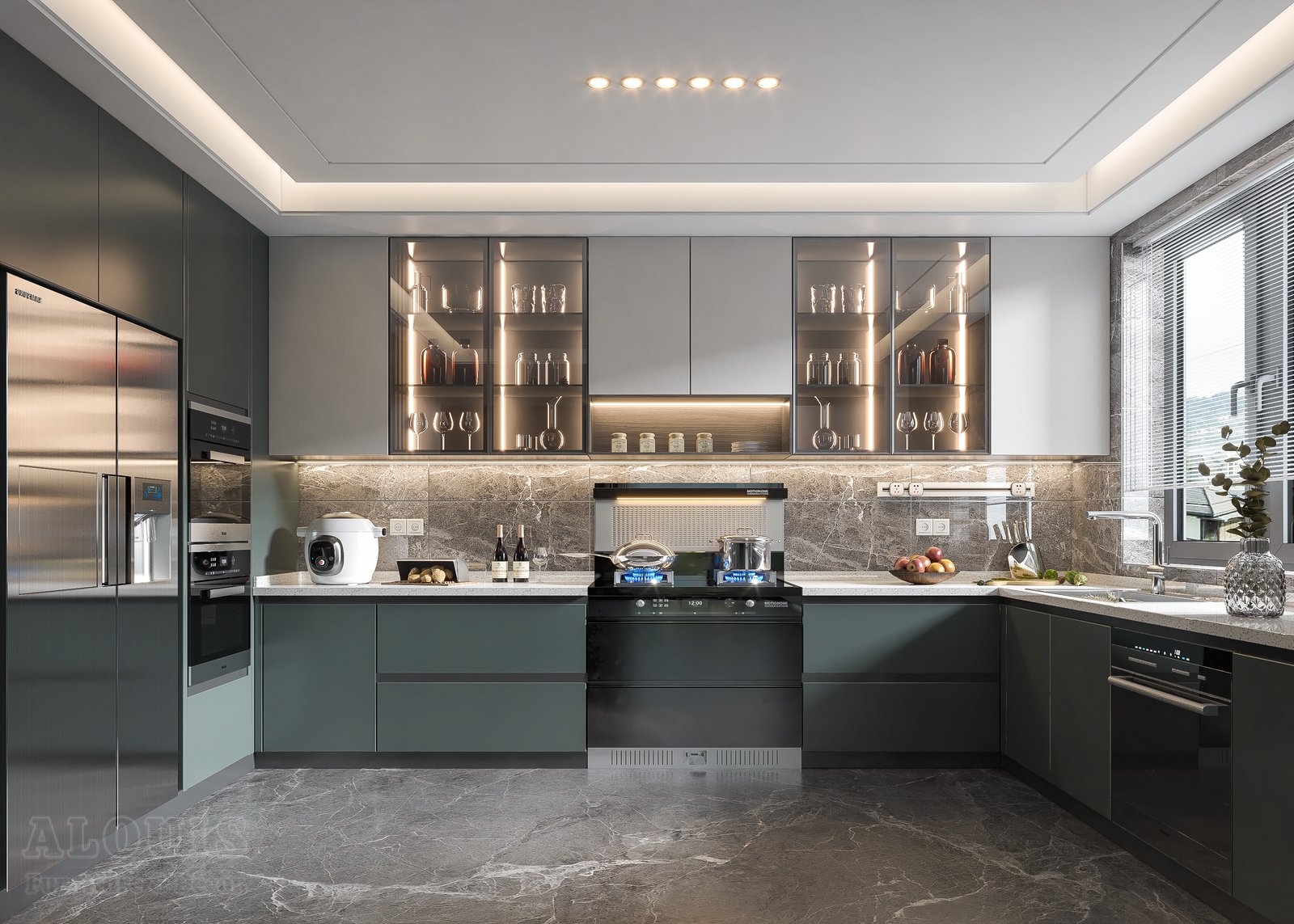 Tủ bếp đẹp GIA TRƯỜNG AN chuyên thi công tủ bếp đẹp