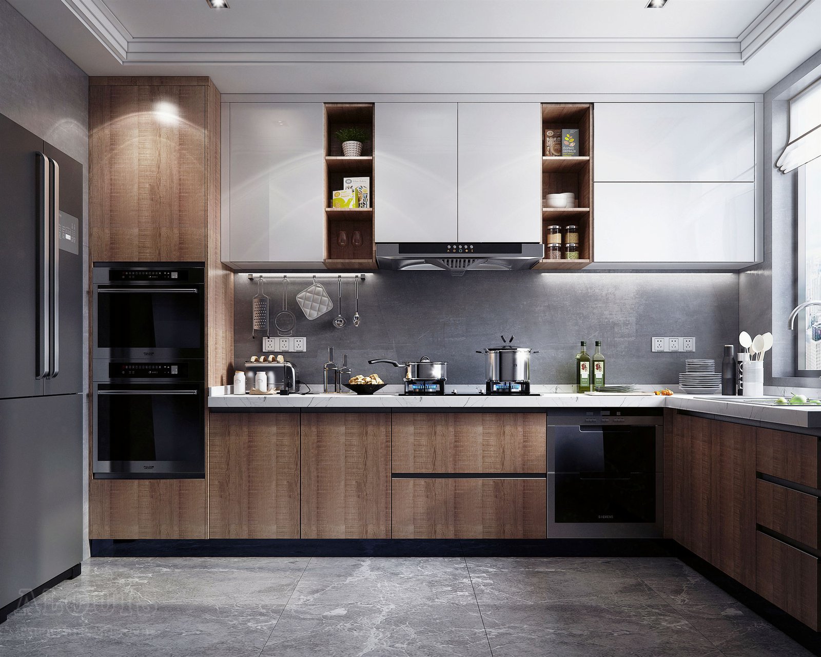 Tủ bếp đẹp GIA TRƯỜNG AN chuyên thi công tủ bếp đẹp