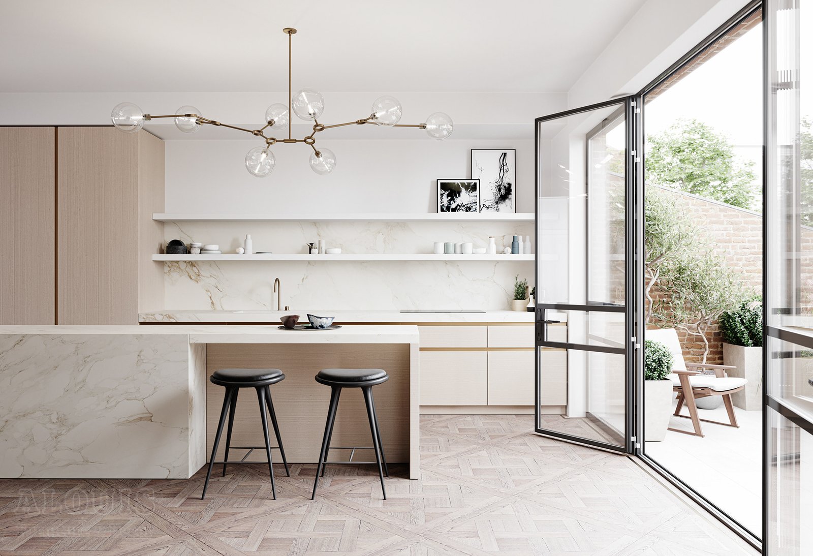 Tủ bếp đẹp GIA TRƯỜNG AN chuyên thi công tủ bếp đẹp