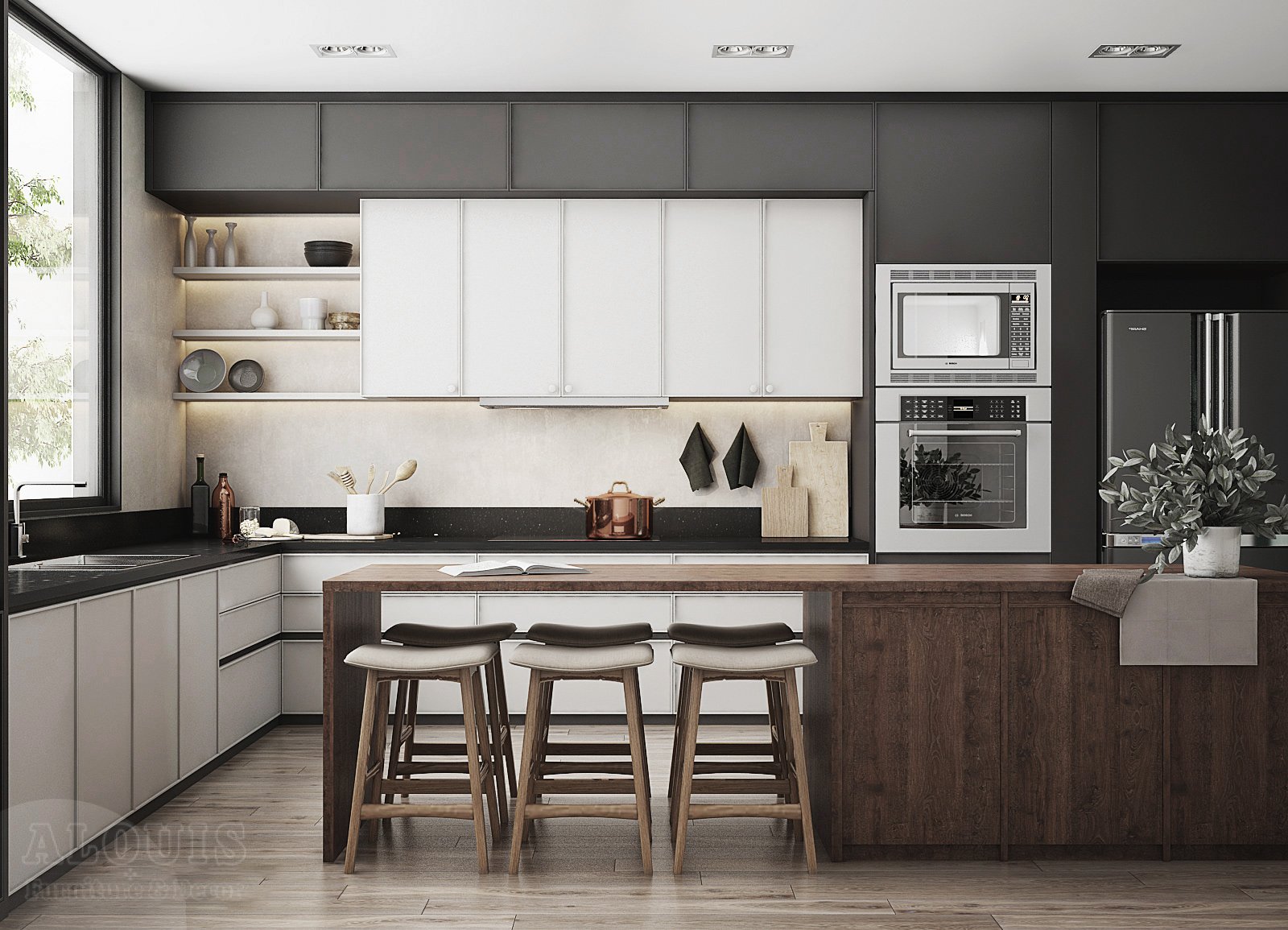 Tủ bếp đẹp GIA TRƯỜNG AN chuyên thi công tủ bếp đẹp