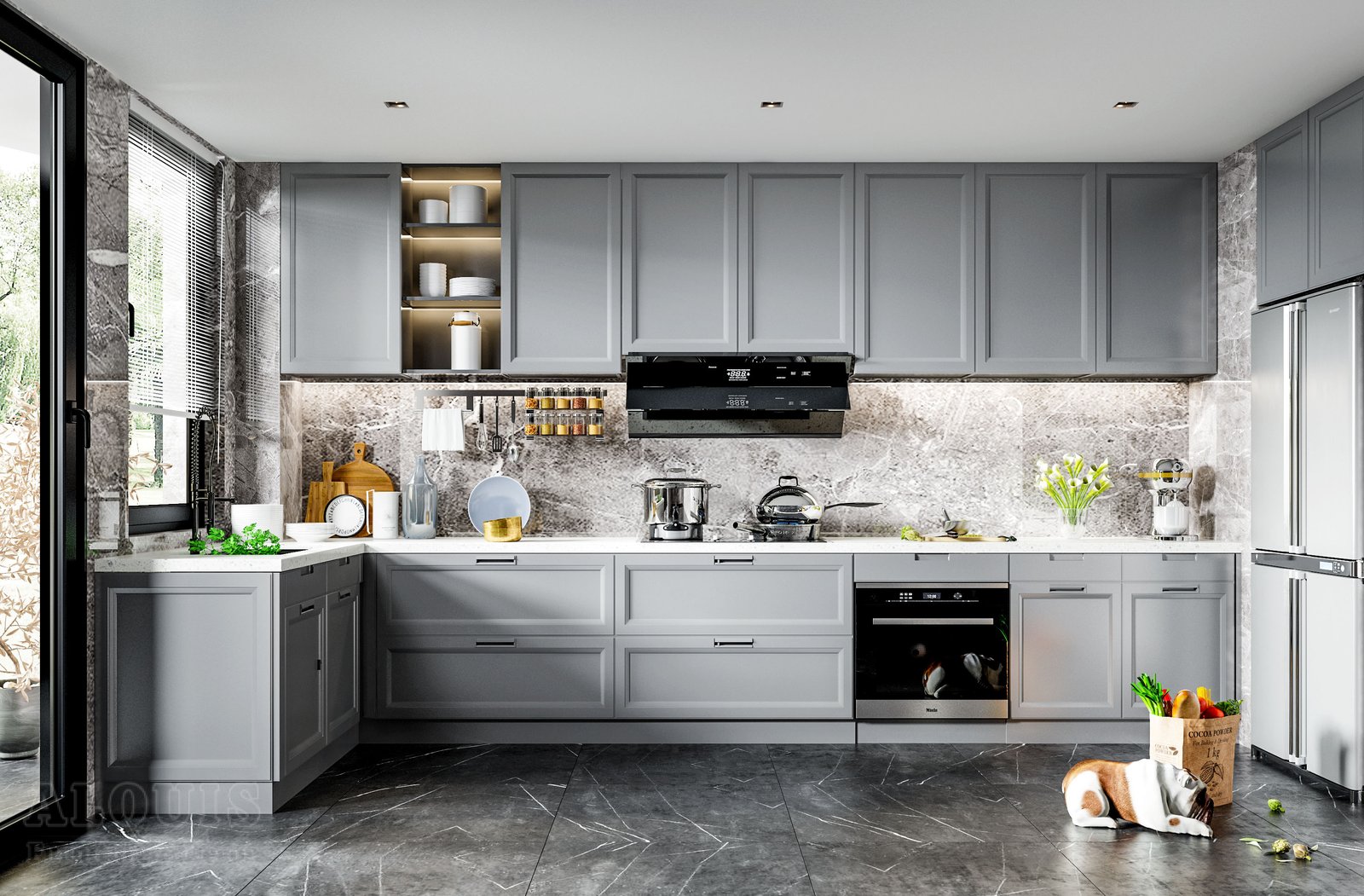 Tủ bếp đẹp GIA TRƯỜNG AN chuyên thi công tủ bếp đẹp