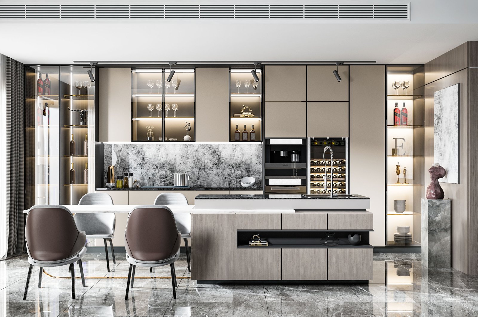 Tủ bếp đẹp GIA TRƯỜNG AN chuyên thi công tủ bếp đẹp