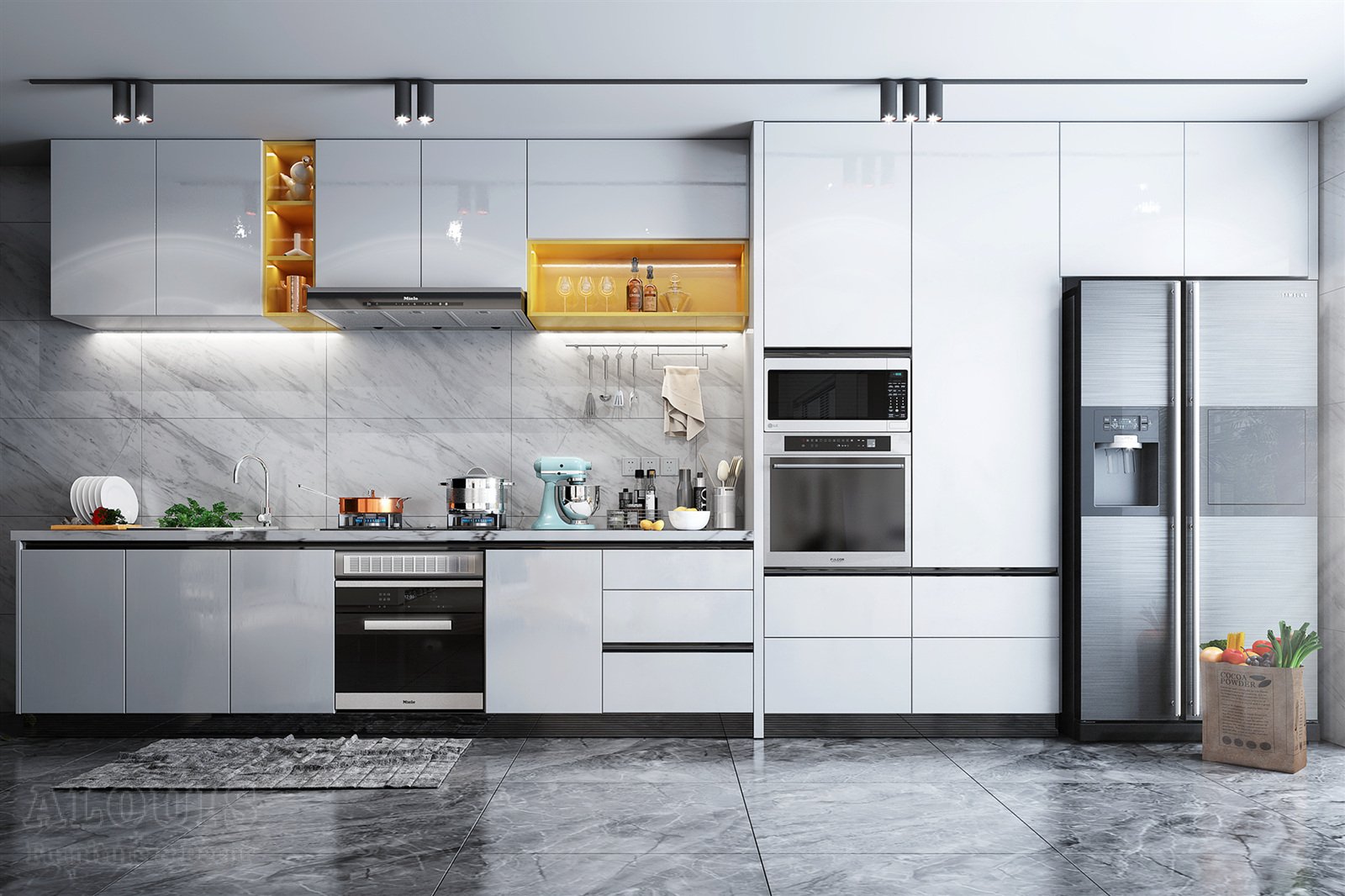 Tủ bếp đẹp GIA TRƯỜNG AN chuyên thi công tủ bếp đẹp