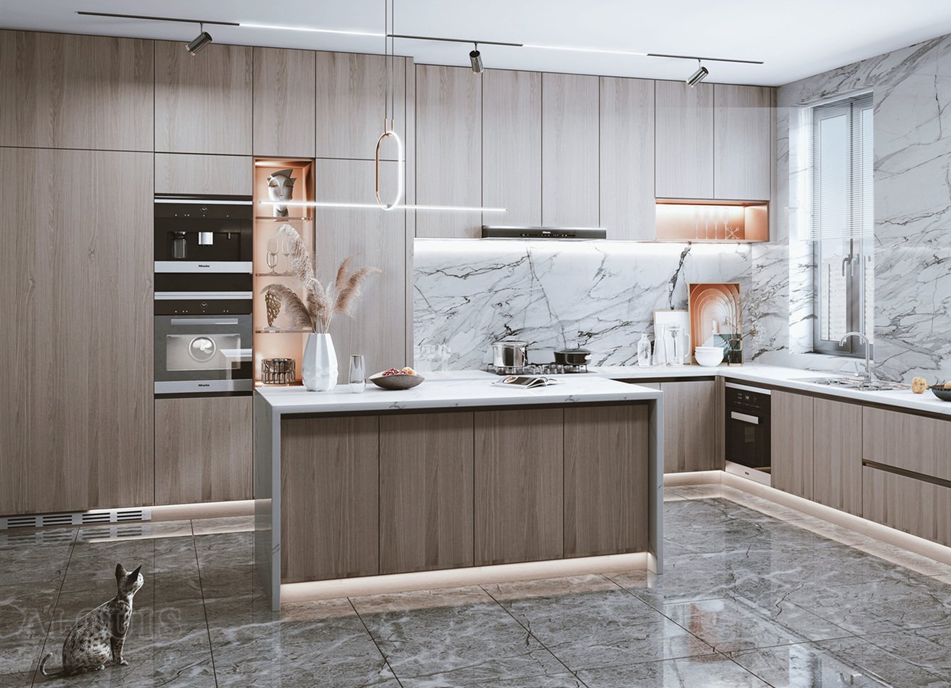 Tủ bếp đẹp GIA TRƯỜNG AN chuyên thi công tủ bếp đẹp