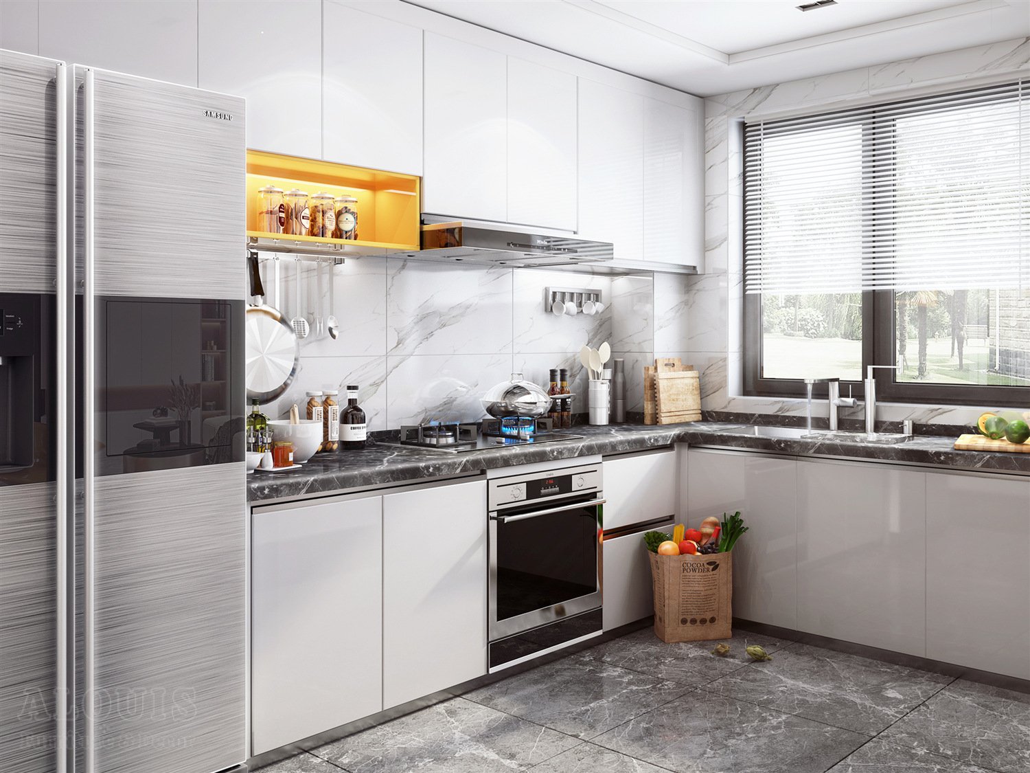 Tủ bếp đẹp GIA TRƯỜNG AN chuyên thi công tủ bếp đẹp