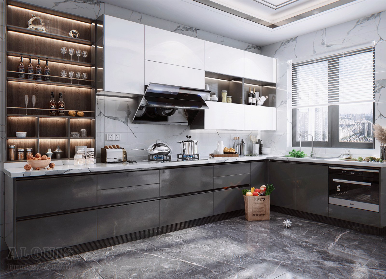 Tủ bếp đẹp GIA TRƯỜNG AN chuyên thi công tủ bếp đẹp