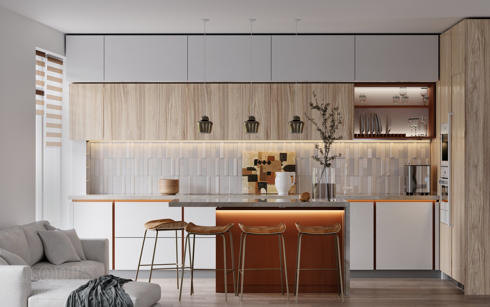 Tủ bếp đẹp GIA TRƯỜNG AN chuyên thi công tủ bếp đẹp