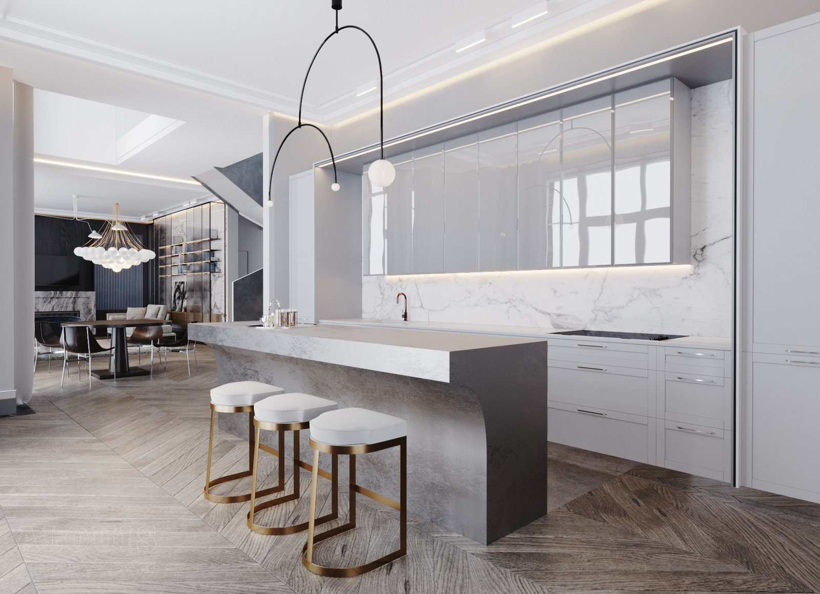 Tủ bếp đẹp GIA TRƯỜNG AN chuyên thi công tủ bếp đẹp