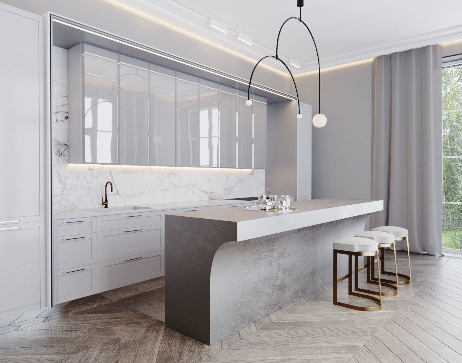 Tủ bếp đẹp GIA TRƯỜNG AN chuyên thi công tủ bếp đẹp