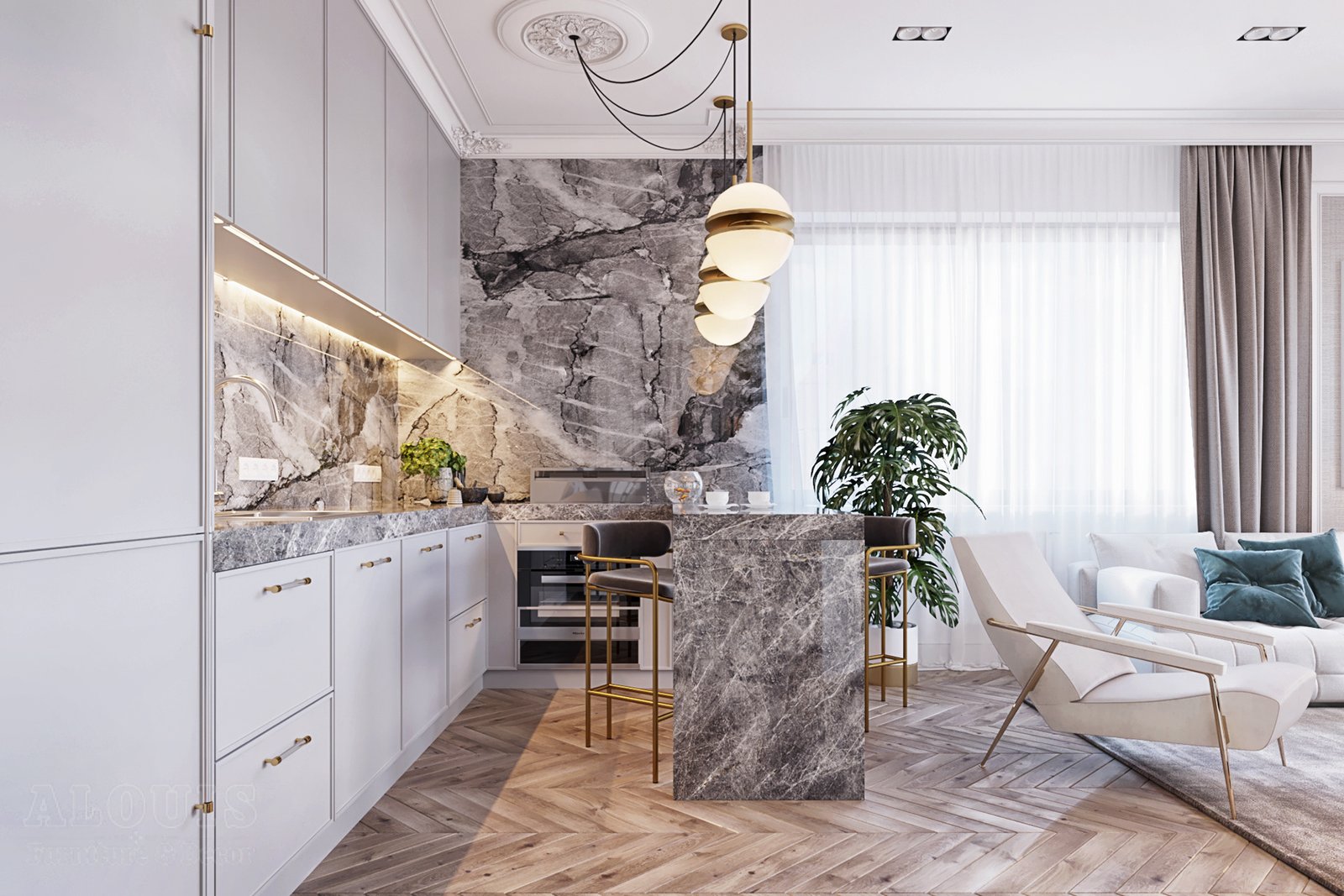 Tủ bếp đẹp GIA TRƯỜNG AN chuyên thi công tủ bếp đẹp