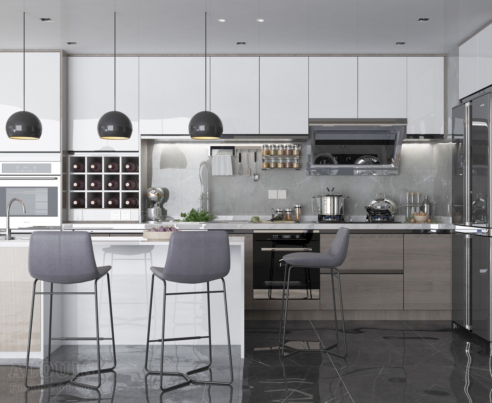 Tủ bếp đẹp GIA TRƯỜNG AN chuyên thi công tủ bếp đẹp