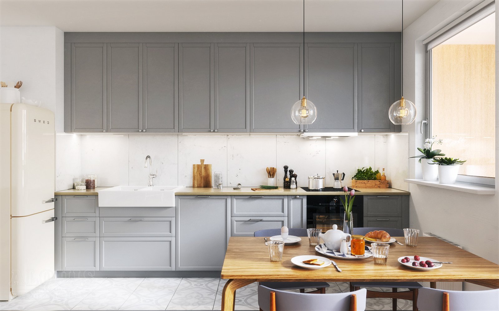 Tủ bếp đẹp GIA TRƯỜNG AN chuyên thi công tủ bếp đẹp