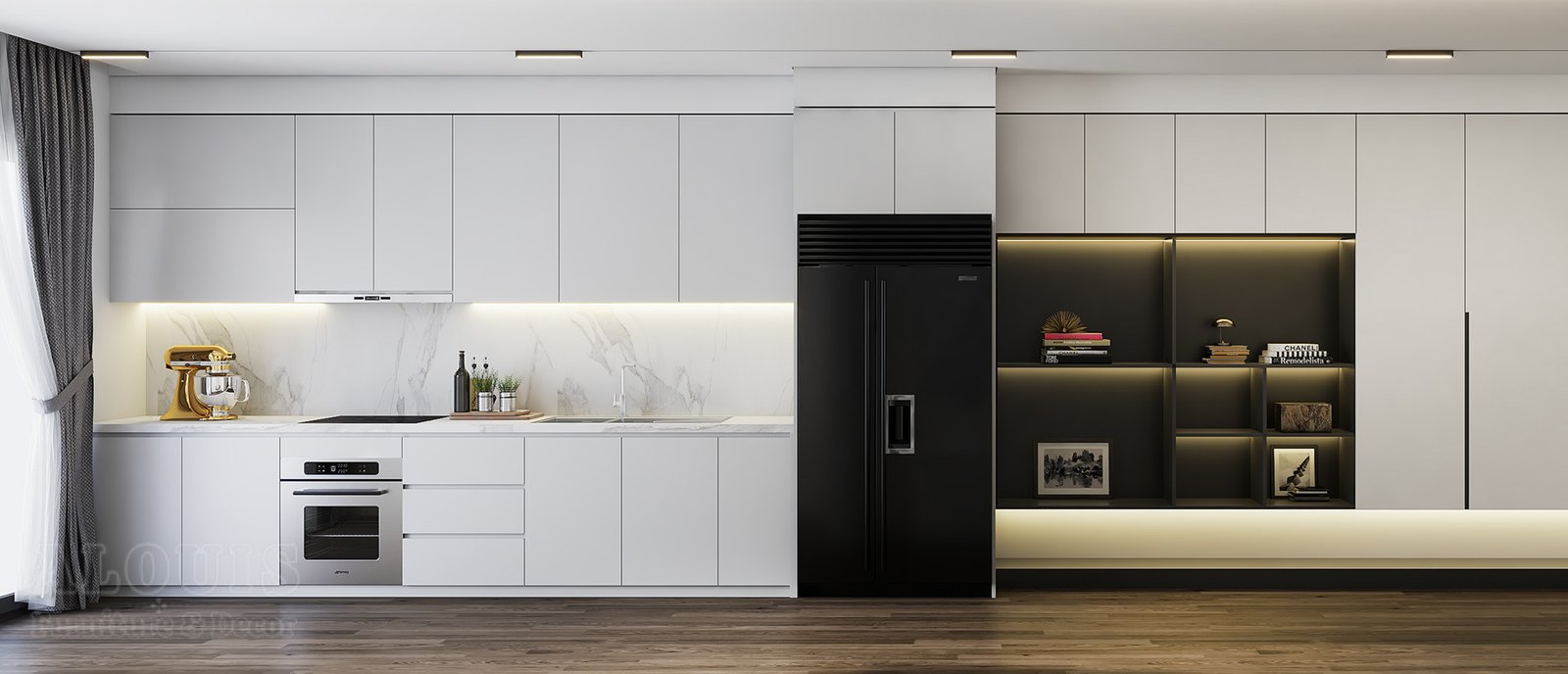 Tủ bếp đẹp GIA TRƯỜNG AN chuyên thi công tủ bếp đẹp