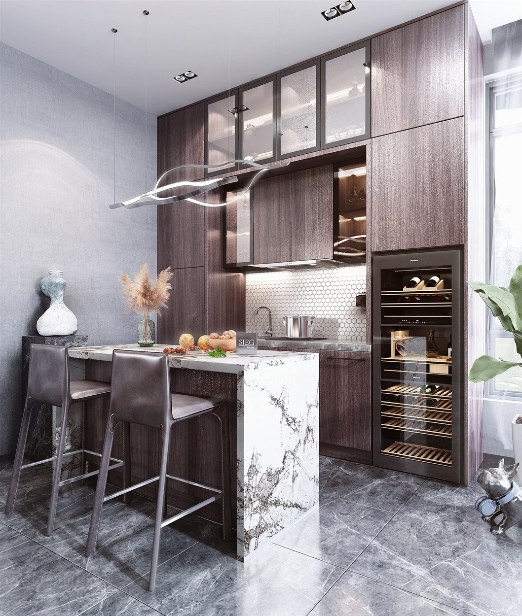 Tủ bếp đẹp GIA TRƯỜNG AN chuyên thi công tủ bếp đẹp