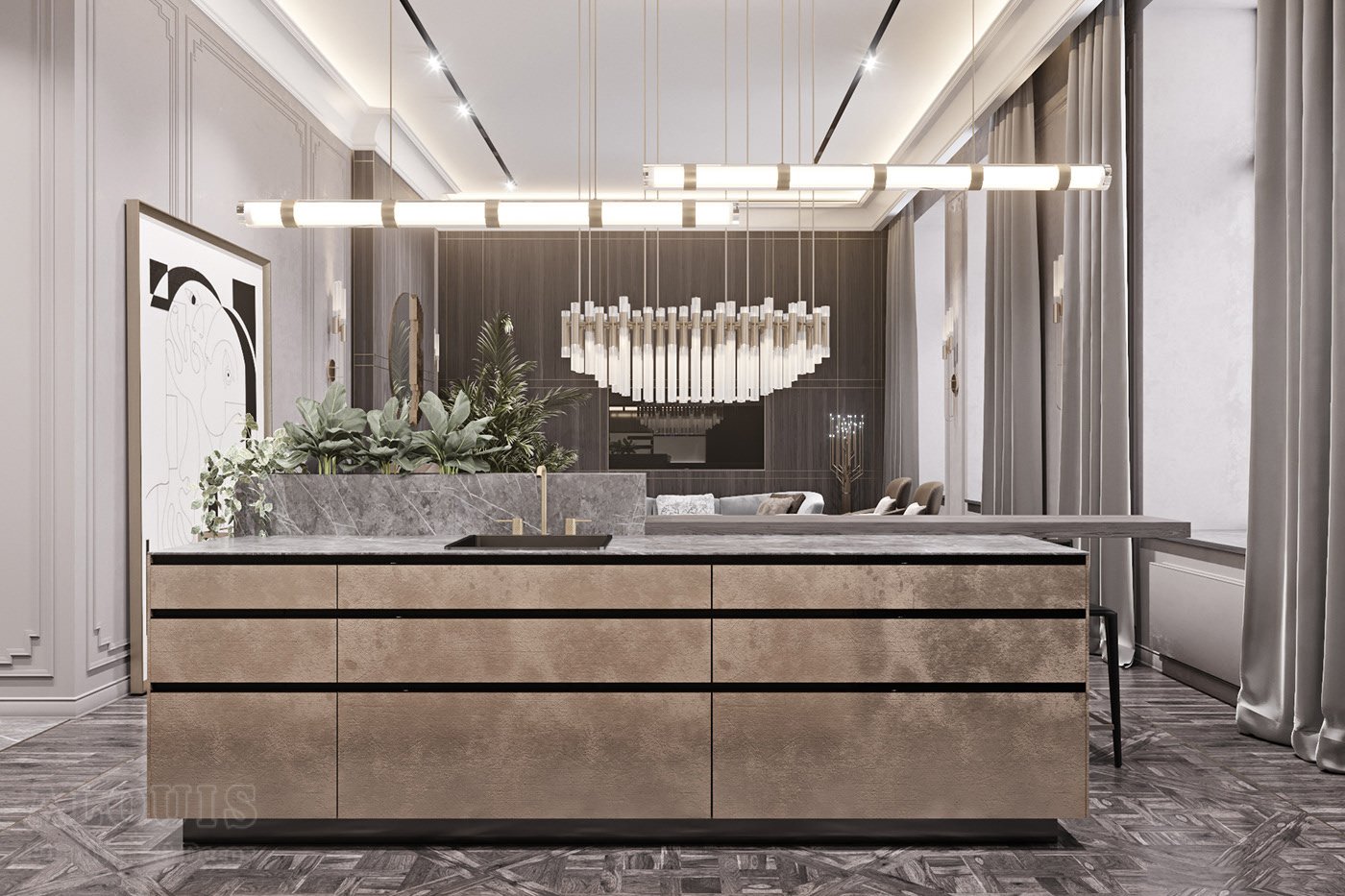 Tủ bếp đẹp GIA TRƯỜNG AN chuyên thi công tủ bếp đẹp