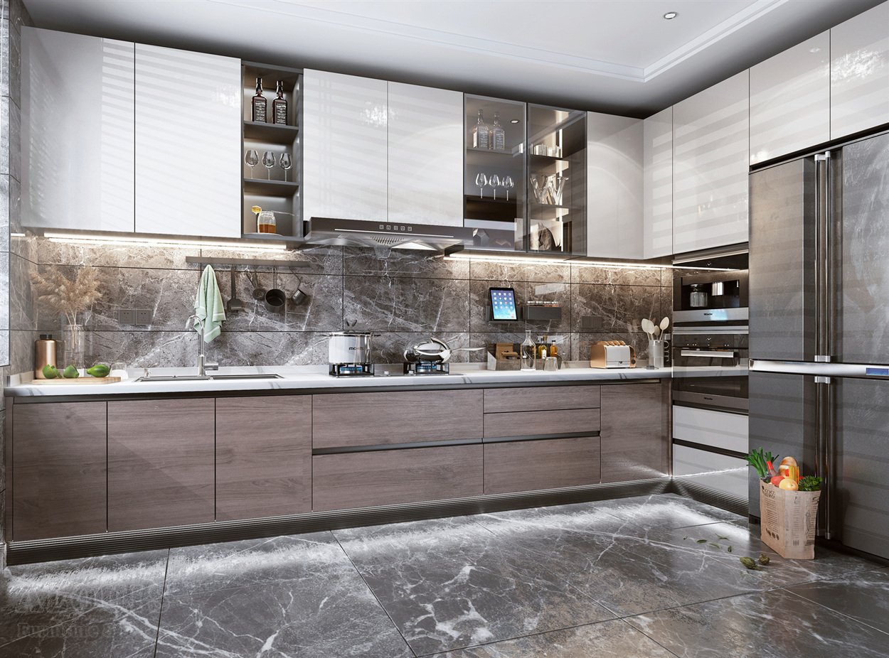 Tủ bếp đẹp GIA TRƯỜNG AN chuyên thi công tủ bếp đẹp