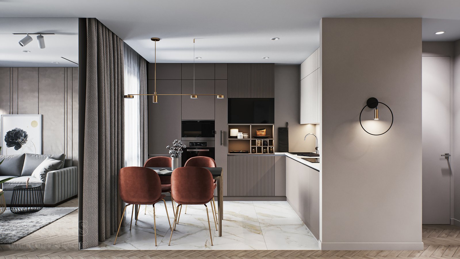 Tủ bếp đẹp GIA TRƯỜNG AN chuyên thi công tủ bếp đẹp