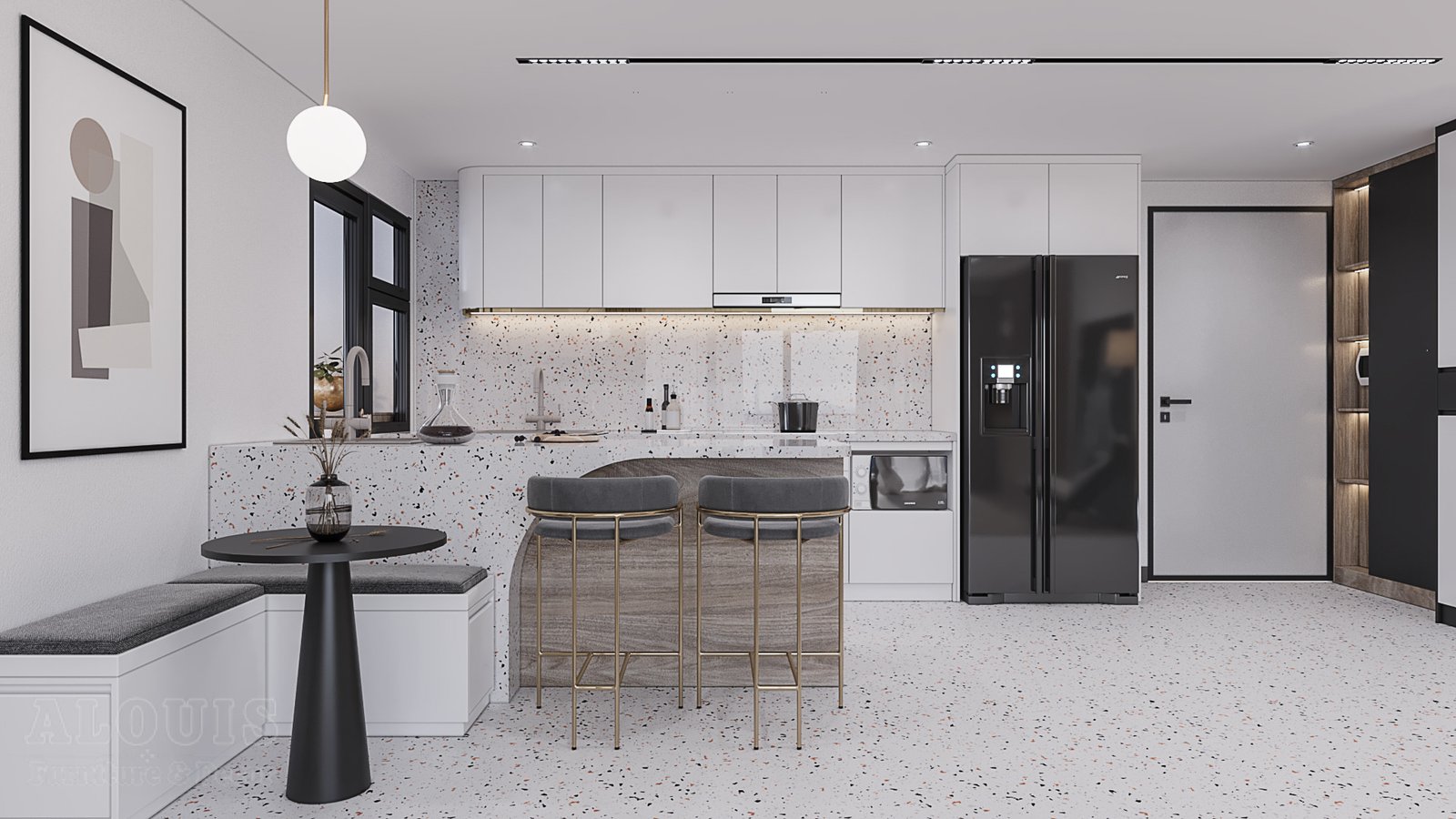 Tủ bếp đẹp GIA TRƯỜNG AN chuyên thi công tủ bếp đẹp