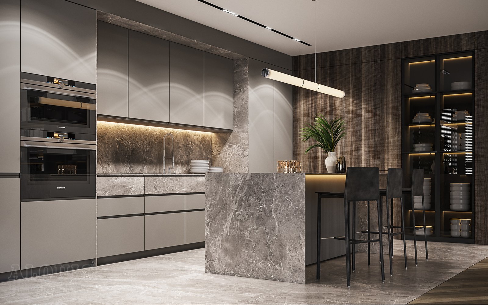 Tủ bếp đẹp GIA TRƯỜNG AN chuyên thi công tủ bếp đẹp