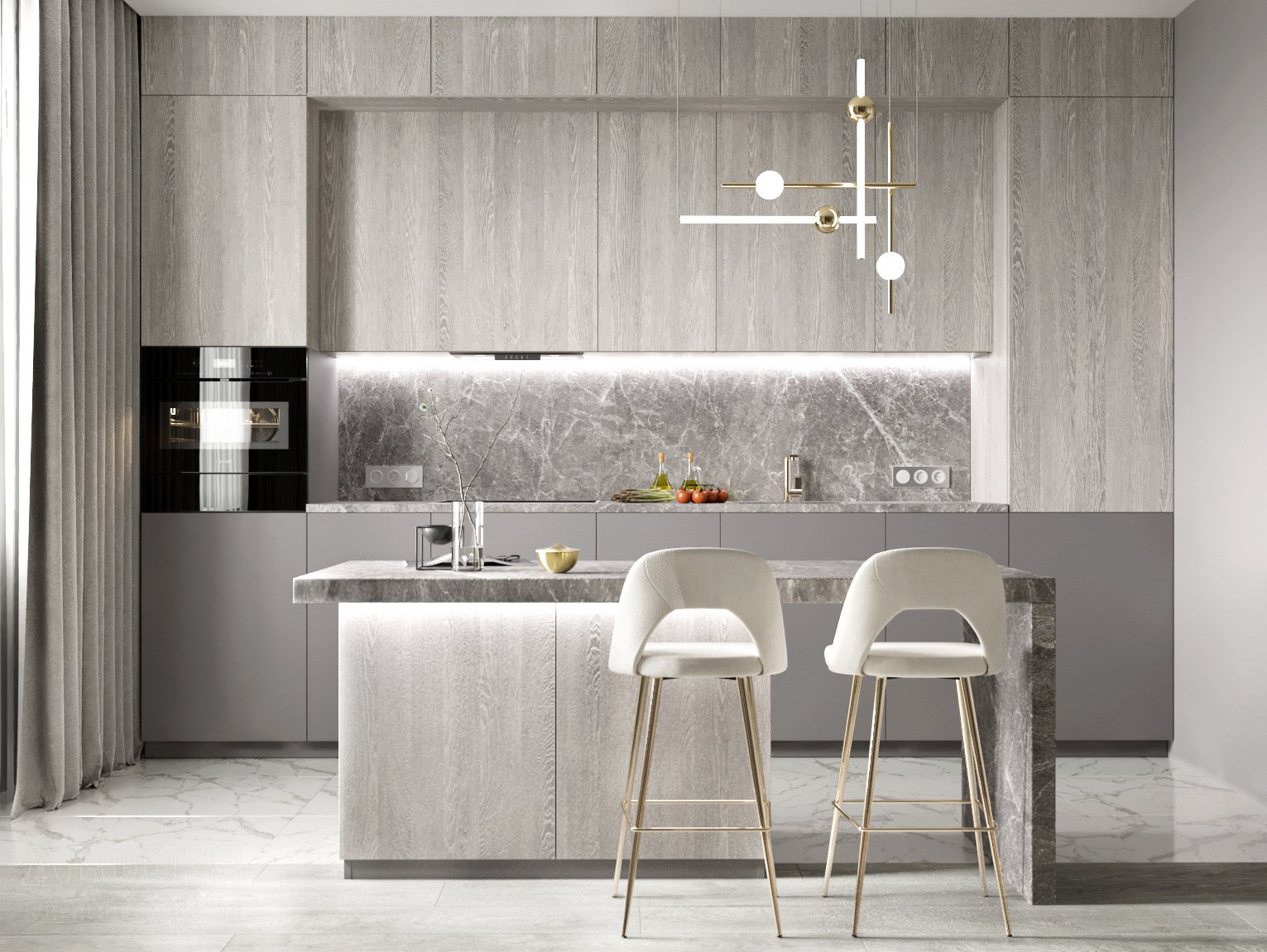 Tủ bếp đẹp GIA TRƯỜNG AN chuyên thi công tủ bếp đẹp