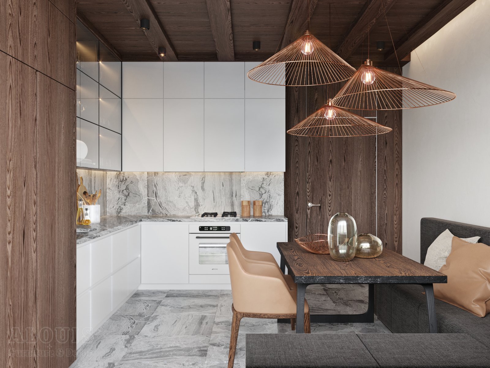 Tủ bếp đẹp GIA TRƯỜNG AN chuyên thi công tủ bếp đẹp