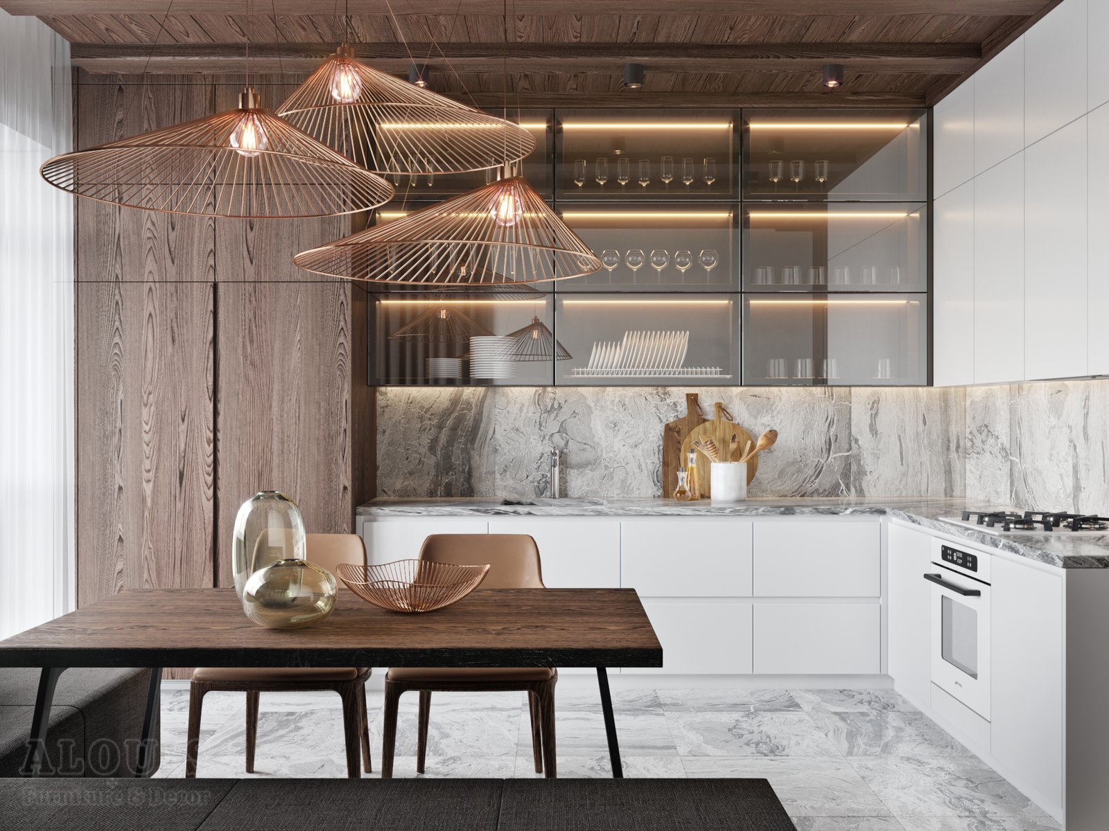 Tủ bếp đẹp GIA TRƯỜNG AN chuyên thi công tủ bếp đẹp