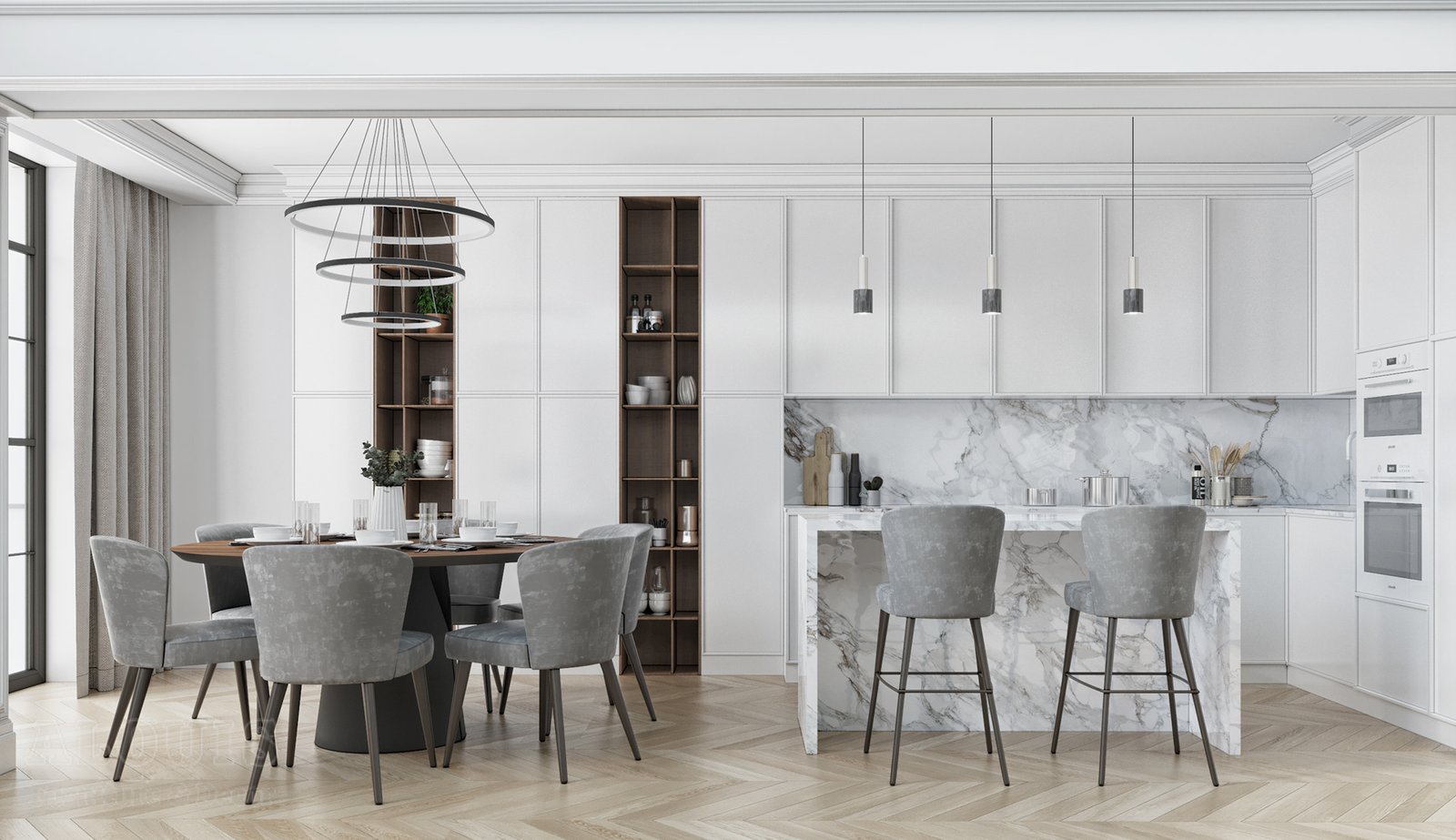 Tủ bếp đẹp GIA TRƯỜNG AN chuyên thi công tủ bếp đẹp