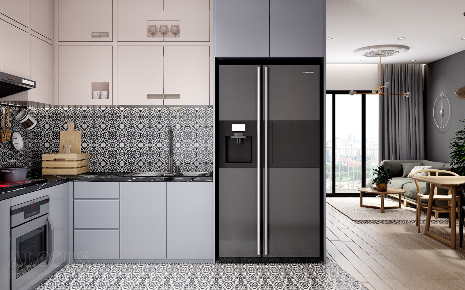 Tủ bếp đẹp GIA TRƯỜNG AN chuyên thi công tủ bếp đẹp