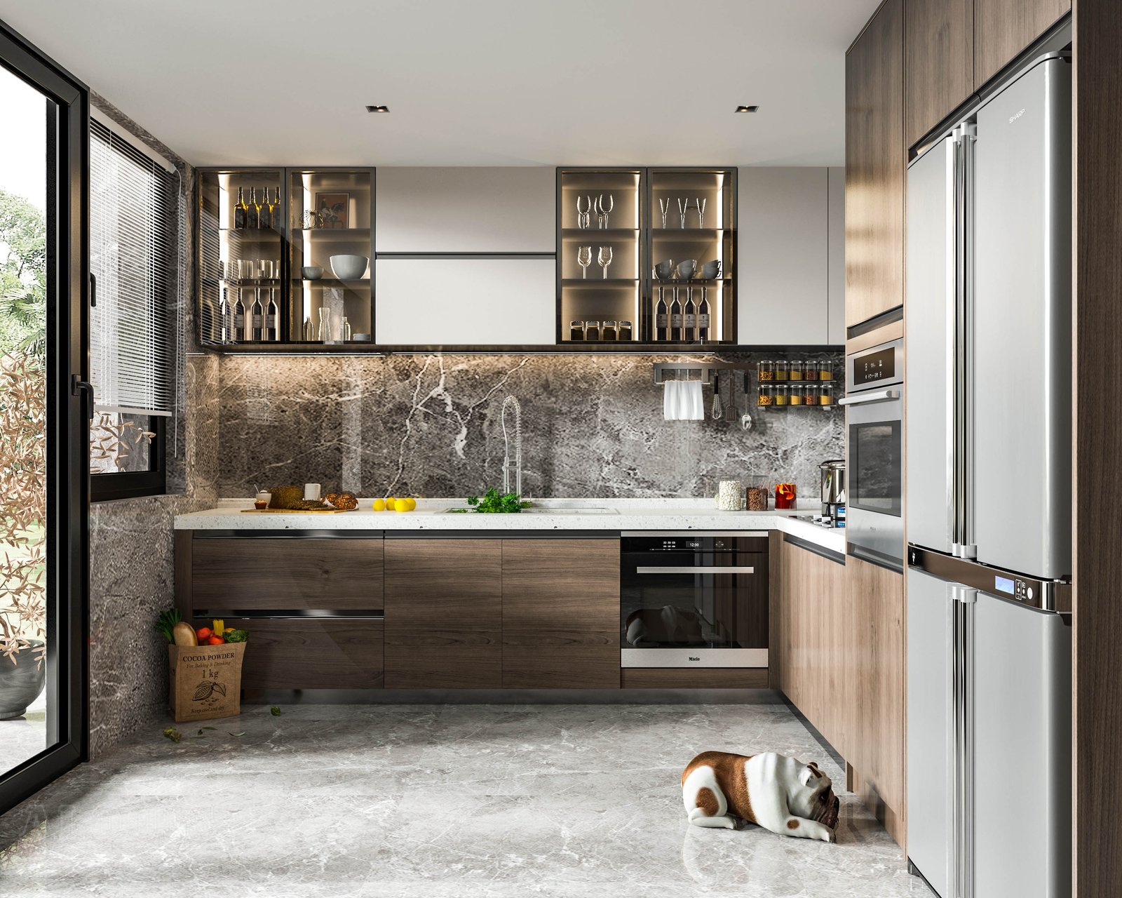 Tủ bếp đẹp GIA TRƯỜNG AN chuyên thi công tủ bếp đẹp