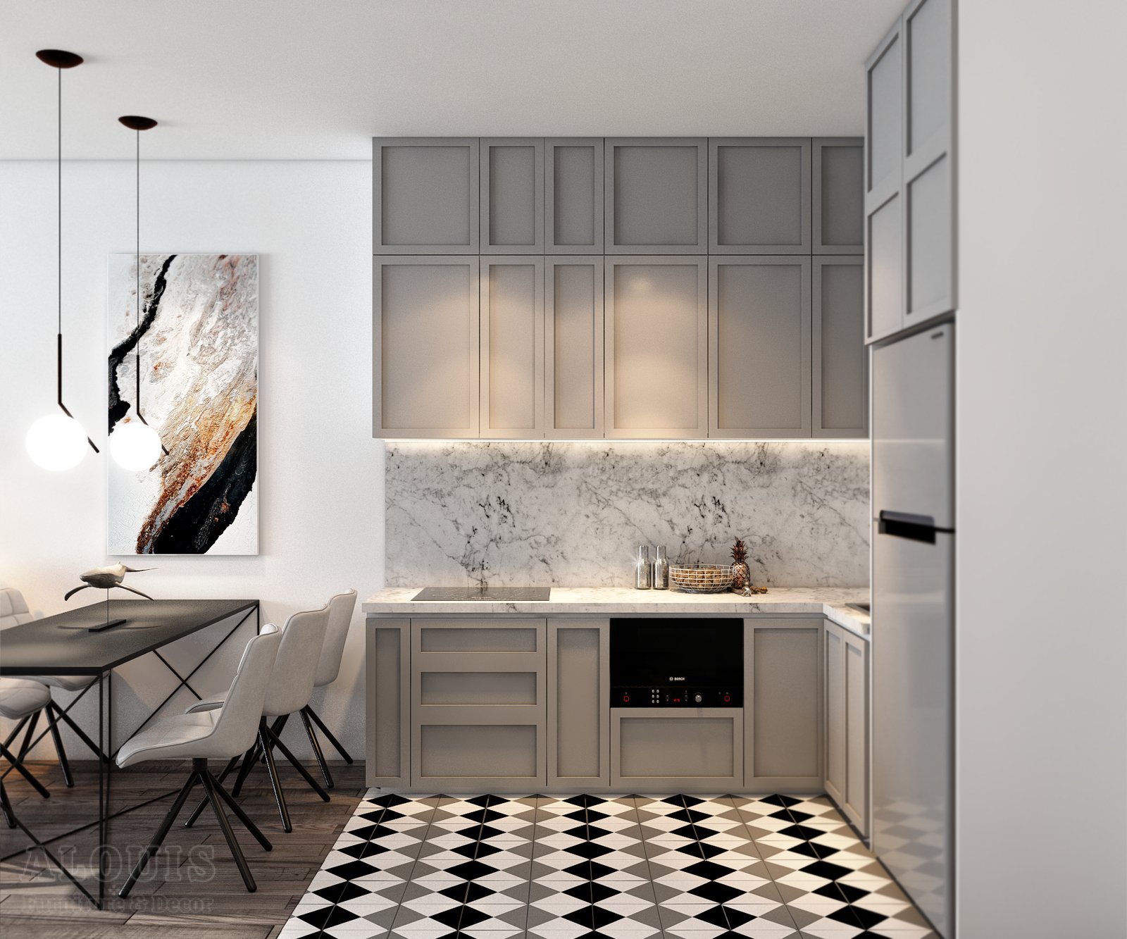 Tủ bếp đẹp GIA TRƯỜNG AN chuyên thi công tủ bếp đẹp