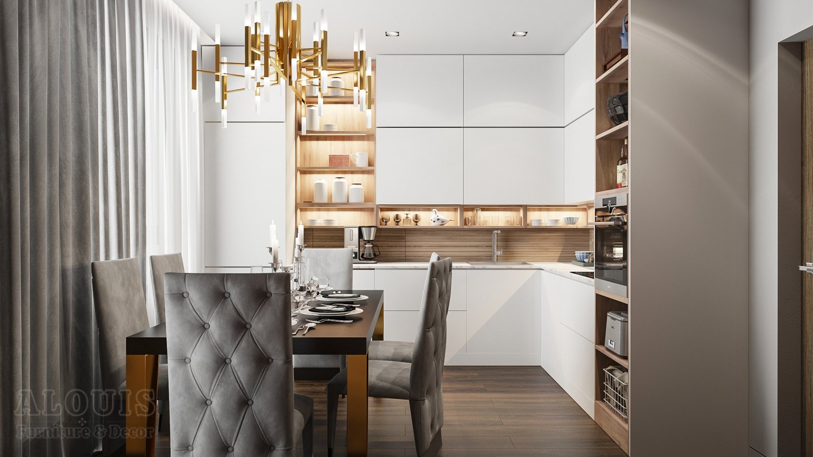 Tủ bếp đẹp GIA TRƯỜNG AN chuyên thi công tủ bếp đẹp