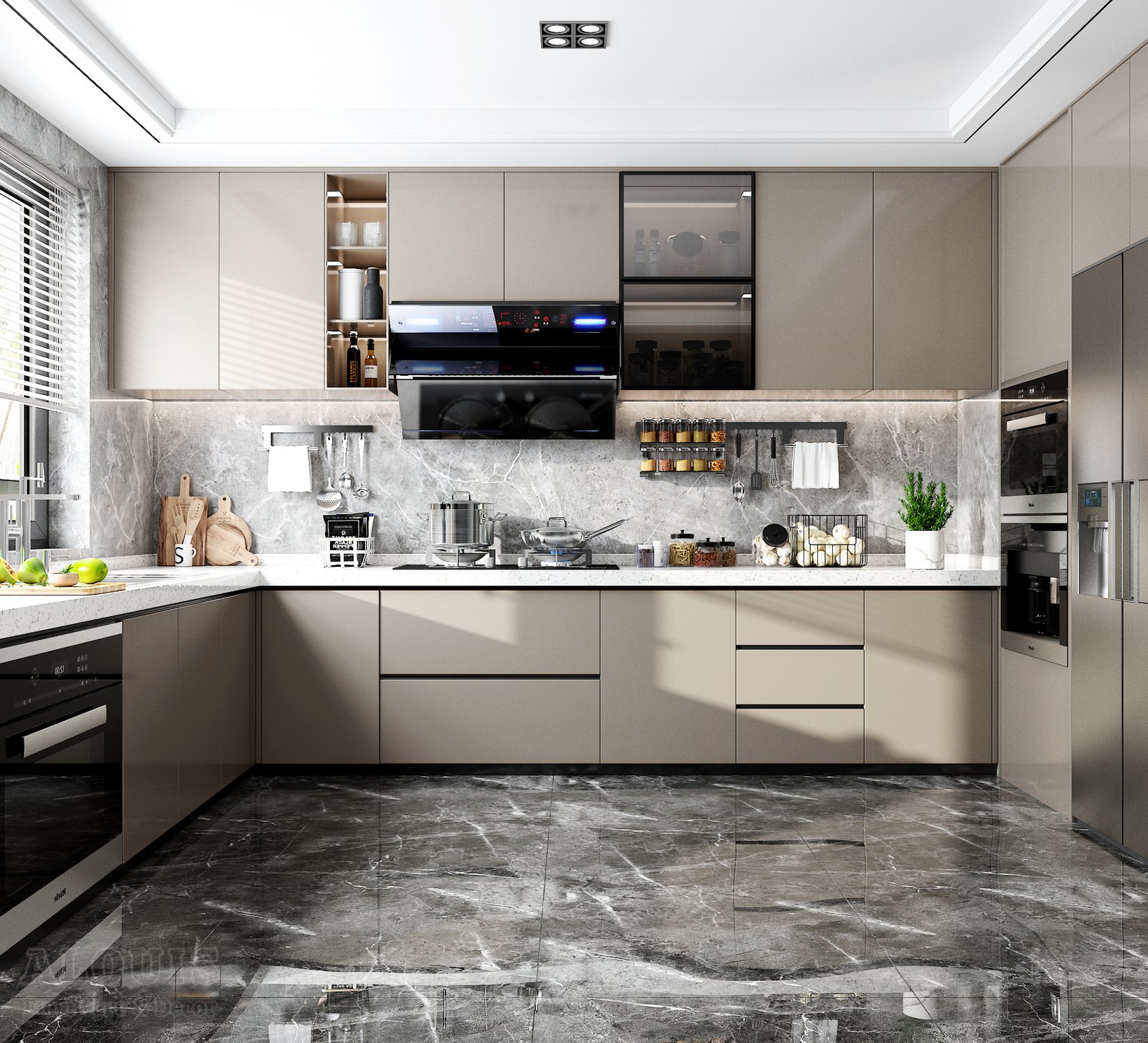 Tủ bếp đẹp GIA TRƯỜNG AN chuyên thi công tủ bếp đẹp