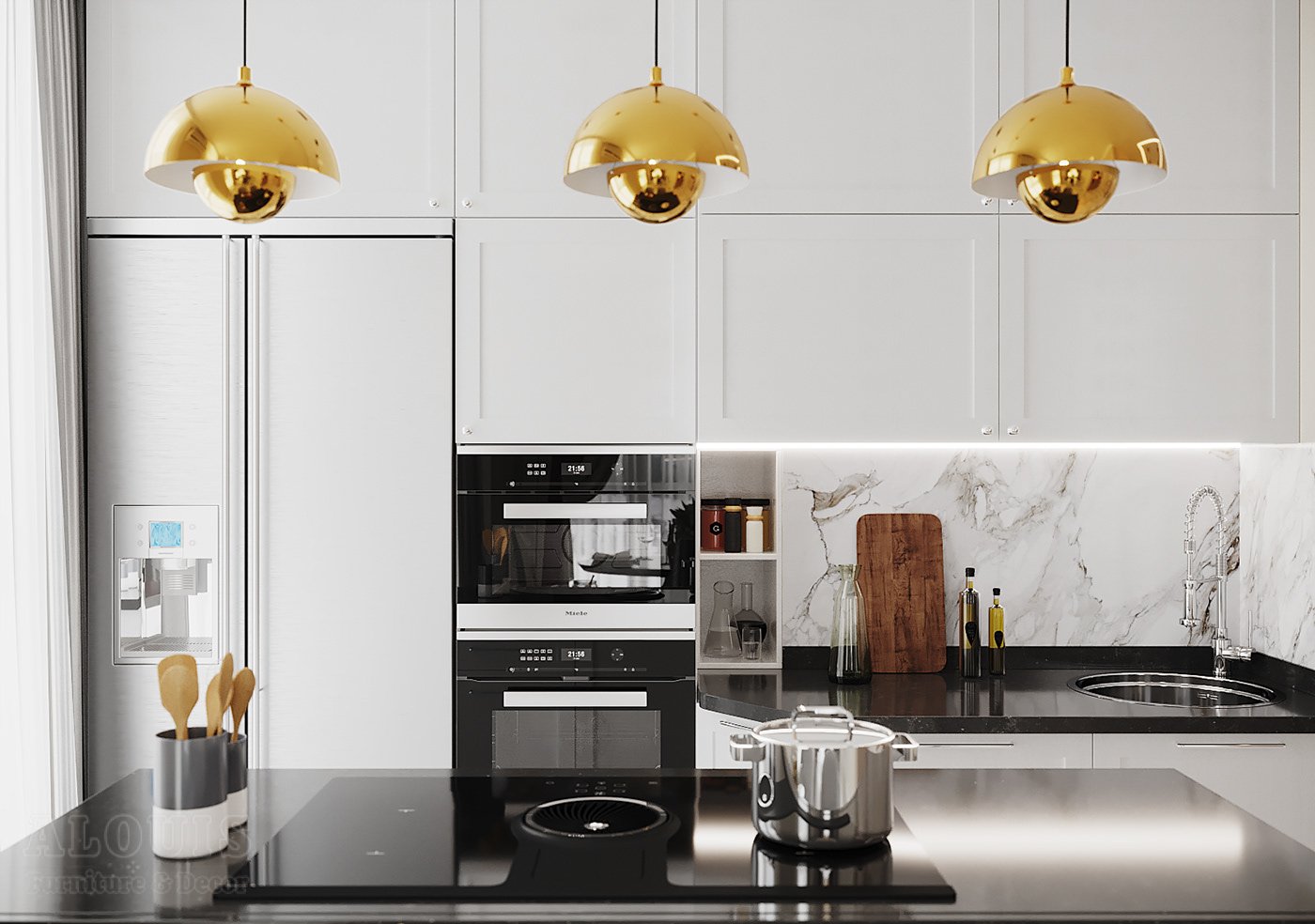 Tủ bếp đẹp GIA TRƯỜNG AN chuyên thi công tủ bếp đẹp