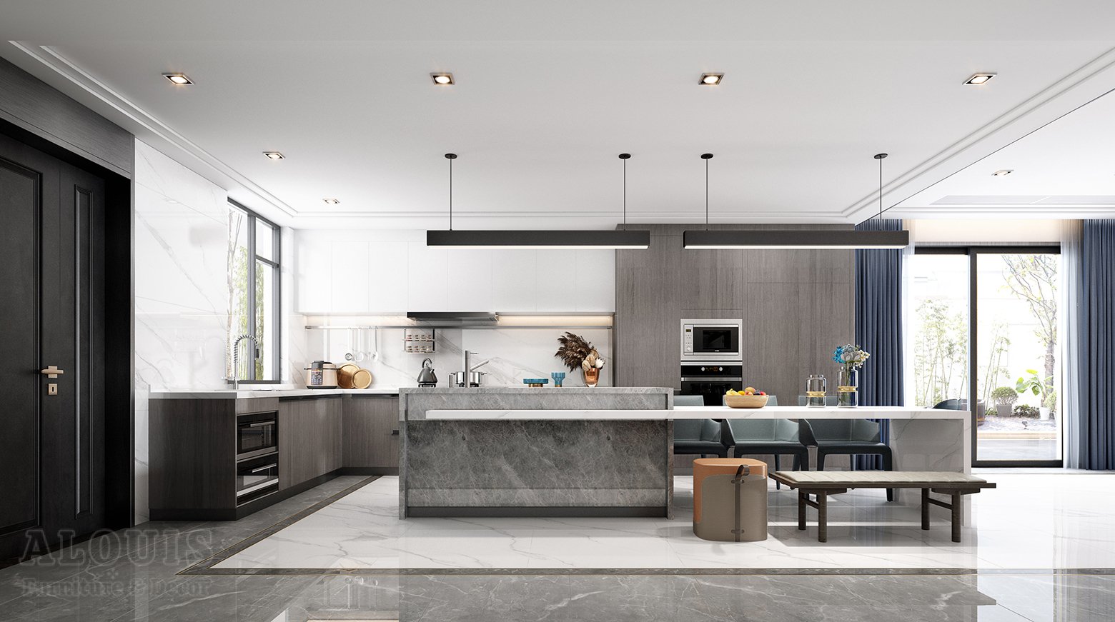 Tủ bếp đẹp GIA TRƯỜNG AN chuyên thi công tủ bếp đẹp