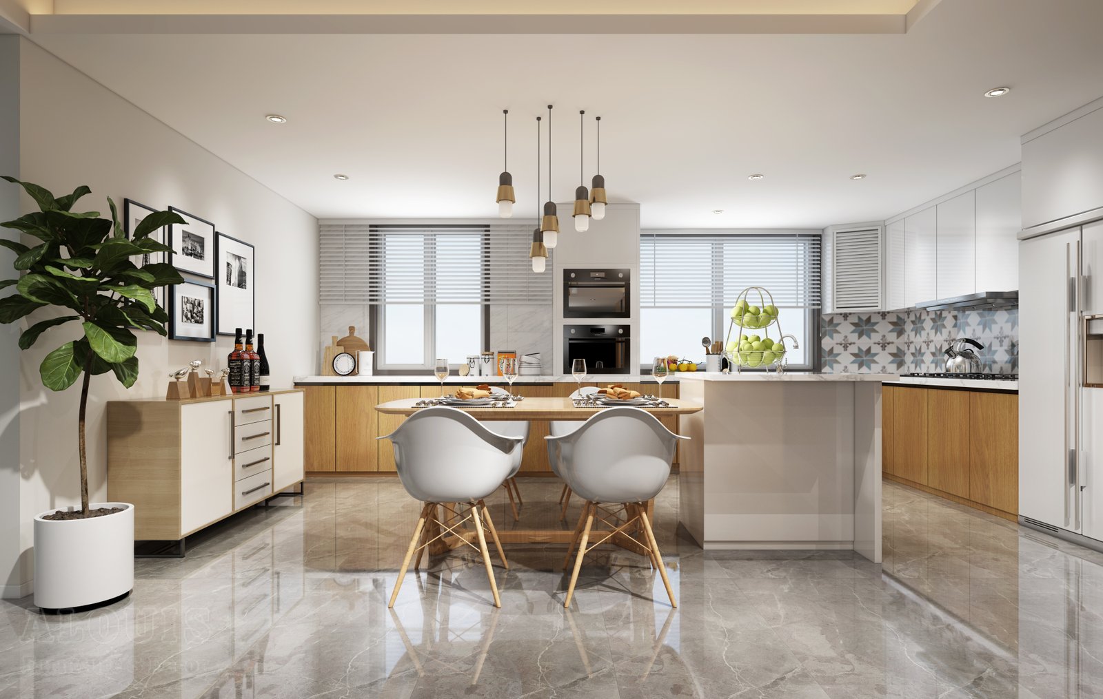 Tủ bếp đẹp GIA TRƯỜNG AN chuyên thi công tủ bếp đẹp