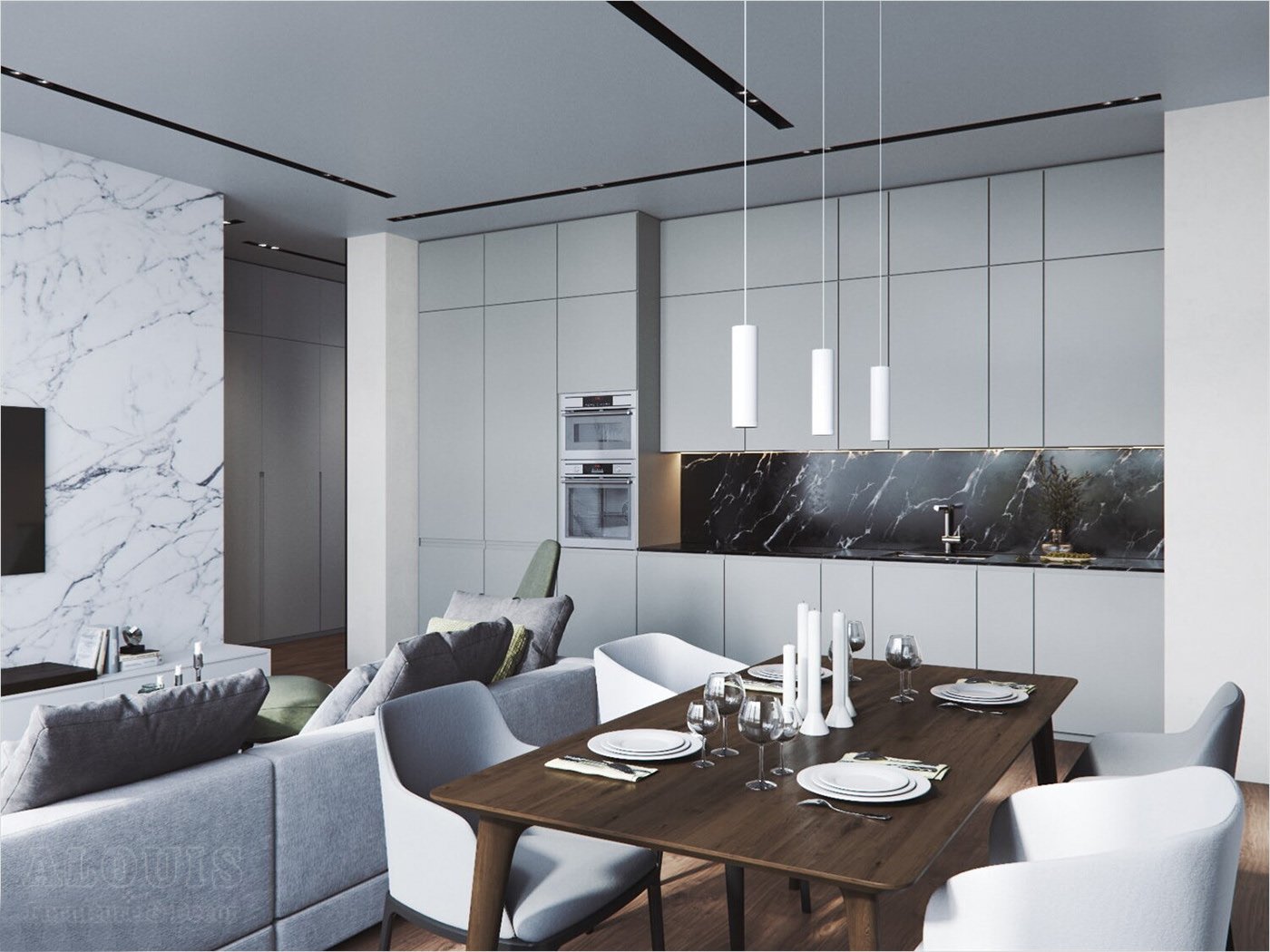 Tủ bếp đẹp GIA TRƯỜNG AN chuyên thi công tủ bếp đẹp