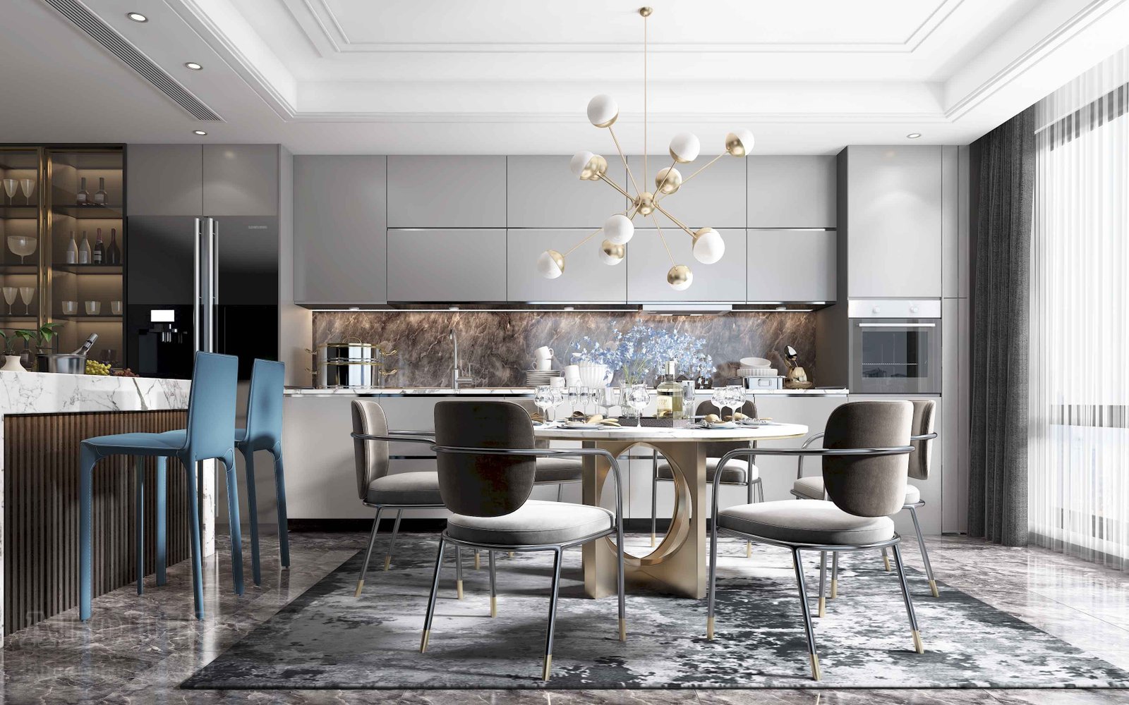 Tủ bếp đẹp GIA TRƯỜNG AN chuyên thi công tủ bếp đẹp