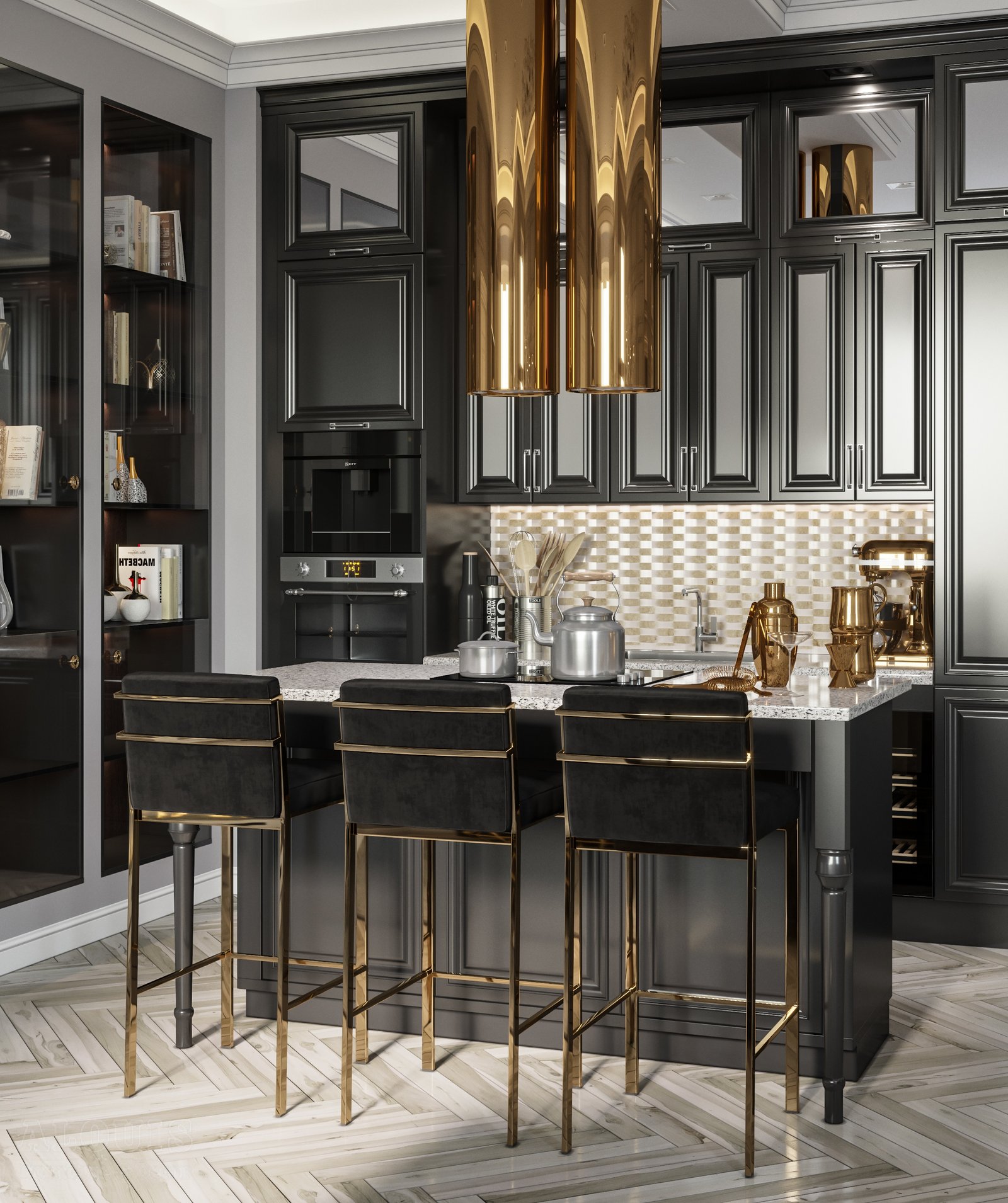 Tủ bếp đẹp GIA TRƯỜNG AN chuyên thi công tủ bếp đẹp